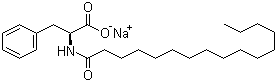 CAS 登录号：32190-55-9, N-十六碳酰基-L-苯丙氨酸钠