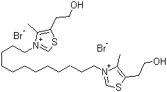 CAS # 321915-72-4, 1,12-Bis[4-methyl-5-(2-hydroxyethyl)thiazol-3-ium-3-yl]dodecane dibromide
