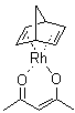 structure of CAS# 32354-50-0, 降冰片二烯(乙酰基丙酮)铑(I)