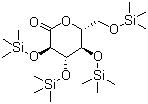 structure of CAS# 32384-65-9, 2,3,4,6-四-O-三甲基硅基-D-葡萄糖酸内酯