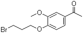 structure of CAS# 3245-49-6, 1-[4-(3-溴丙氧基)-3-甲氧基苯基]乙酮