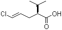 (2S,4E)-5-氯-2-异丙基-4-戊烯酸分子结构 (CAS 324519-66-6)