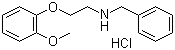 N-(2-(2-甲氧基苯氧基)乙基)苄胺盐酸盐分子结构 (CAS 3246-03-5)