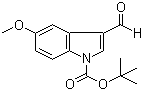 structure of CAS# 324756-80-1, 5-甲氧基-3-甲酰基吲哚-1-羧酸叔丁酯