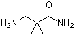 3-氨基-2,2-二甲基丙酰胺分子结构 (CAS 324763-51-1)