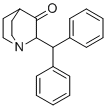 2-二苯甲基奎宁环-3-酮分子结构 (CAS 32531-66-1)