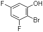 2-溴-3,5-二氟苯酚分子结构 (CAS 325486-43-9)