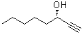 (S)-1-辛炔-3-醇分子结构 (CAS 32556-71-1)
