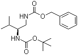 (S)-1-Cbz-氨基-2-Boc-氨基异戊烷分子结构 (CAS 325722-26-7)