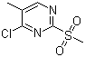 4-氯-5-甲基-2-(甲磺酰基)嘧啶分子结构 (CAS 325780-94-7)