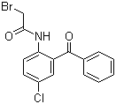 2-(2-溴乙酰氨基)-5-氯二苯甲酮分子结构 (CAS 32580-26-0)