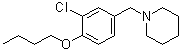 1-[(4-丁氧基-3-氯苯基)甲基]哌啶分子结构 (CAS 32600-16-1)