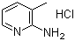 structure of CAS# 32654-40-3, 3-Methylpyridin-2-ylamine hydrochloride