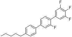 2',3,4,5-四氟-4''-戊基-1,1':4',1''-三联苯分子结构 (CAS 326894-64-8)