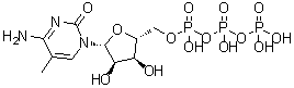 CAS # 327174-86-7, 5-Methylcytidine 5'-triphosphate, 5-Methylcytidine 5'-(tetrahydrogen triphosphate), 5-Methyl-CTP