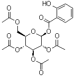 CAS # 32748-59-7, beta-D-Glucopyranose 2,3,4,6-tetraacetate 1-(2-hydroxybenzoate)