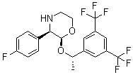 (2S,3R)-2-[(1S)-1-[3,5-双(三氟甲基)苯基]乙氧基]-3-(4-氟苯基)吗啉分子结构 (CAS 327623-37-0)