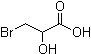 (±)-3-溴乳酸分子结构 (CAS 32777-03-0)
