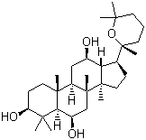 structure of CAS# 32791-84-7, 人参三醇