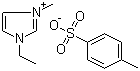 1-乙基-3-甲基咪唑鎓对甲苯磺酰盐分子结构 (CAS 328090-25-1)