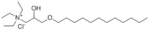 3-(十二烷氧基)-N,N,N-三乙基-2-羟基丙烷-1-氯化铵分子结构 (CAS 32818-34-1)