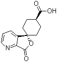 CAS 登录号：328233-13-2, 反式-7'-氧代-螺[环己基-1,5'(7'H)-呋喃并[3,4-b]吡啶]-4-羧酸