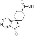 顺式-3'-氧代-螺[环己基-1,1'(3'H)-呋喃并[3,4-c]吡啶]-4-羧酸分子结构 (CAS 328233-46-1)