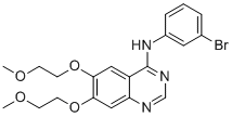 [6,7-双-(2-甲氧基-乙氧基)-喹唑啉-4-基]-(3-溴-苯基)-胺分子结构 (CAS 328528-74-1)