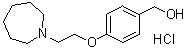 4-(2-氮杂环庚烷-1-基乙氧基)苄醇盐酸盐分子结构 (CAS 328933-65-9)