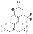 6-(双-(2,2,2-三氟乙基)氨基)-4-三氟甲基-1H-喹啉-2-酮分子结构 (CAS 328947-93-9)