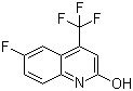 6-氟-4-三氟甲基-2-羟基喹啉分子结构 (CAS 328956-08-7)