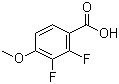 structure of CAS# 329014-60-0, 2,3-Difluoro-4-methoxybenzoic acid