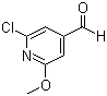 structure of CAS# 329794-31-2, 2-氯-6-甲氧基吡啶-4-甲醛