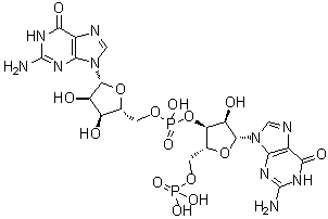 CAS 登录号：33008-99-0, 5'-O-磷酰基鸟苷酰-(3'→5')-鸟苷