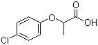 structure of CAS# 3307-39-9, 2-(4-氯苯氧基)丙酸