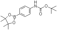 structure of CAS# 330793-01-6, 4-(N-Boc-amino)phenylboronic acid pinacol ester