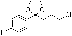 structure of CAS# 3308-94-9, 2-(3-Chloropropyl)-2-(4-fluorophenyl)-1,3-dioxolane