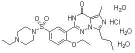 structure of CAS# 330808-88-3, 伐地那非盐酸盐三水合物