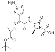 structure of CAS# 330944-50-8, Aztreonam t-Butyl Ester