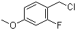 structure of CAS# 331-63-5, 2-Fluoro-4-methoxybenzyl chloride