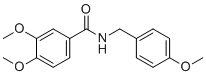 CAS # 331239-23-7, Itopride Impurity B, 3,4-Dimethoxy-N-(4-methoxybenzyl)benzamide
