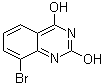 8-溴喹唑啉-2,4-二醇分子结构 (CAS 331646-99-2)