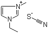 1-乙基-3-甲基咪唑鎓硫氰酸盐分子结构 (CAS 331717-63-6)