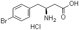 structure of CAS# 331763-71-4, (S)-3-Amino-4-(4-bromophenyl)butyric acid hydrochloride