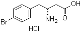 (R)-3-氨基-4-(4-溴苯基)丁酸盐酸盐分子结构 (CAS 331763-73-6)