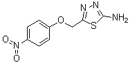 5-[(4-硝基苯氧基)甲基]-1,3,4-噻二唑-2-胺分子结构 (CAS 331818-28-1)