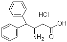 (R)-3-氨基-4,4-二苯基丁酸盐酸盐分子结构 (CAS 332062-03-0)