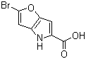 structure of CAS# 332099-11-3, 2-溴-4H-呋喃并[3,2-b]吡咯-5-羧酸