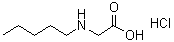 N-戊基甘氨酸盐酸盐分子结构 (CAS 33211-98-2)