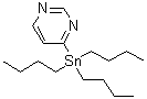 structure of CAS# 332133-92-3, 4-(Tributylstannyl)pyrimidine